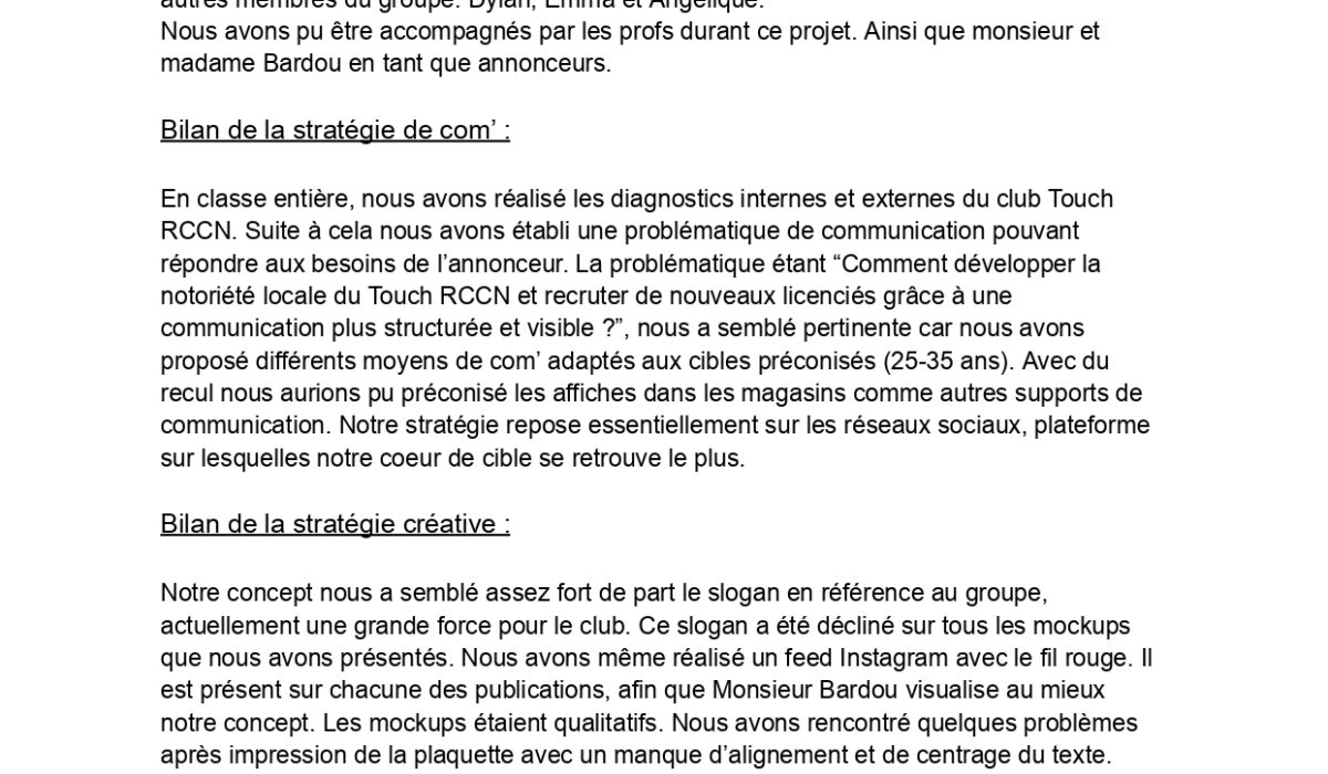 bilan projet p.1